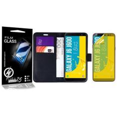 Imagem de Capa Carteira + Película De Gel compatível Galaxy J6 J600 5.6 - Cell I
