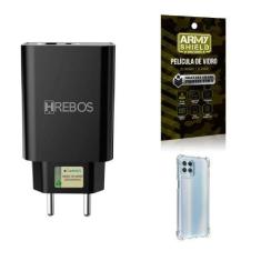 Imagem de Capinha Moto G100 + Fonte Carregador Turbo + Película 3D - Armyshield