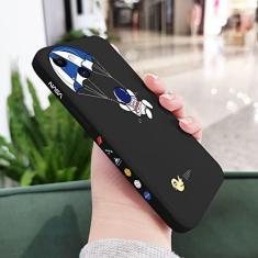 Imagem de Capa de celular astronauta paraquedas para iPhone 14 13 12 11 Pro Max Mini X XR XS MAX SE2020 8 7 Plus 6 6S Plus Capa, preta 2, para iPhone 13