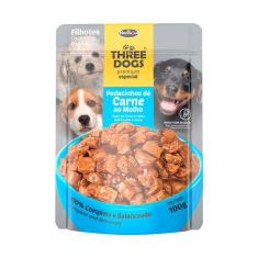 Imagem de Ração Úmida Three Dogs Filhotes Carne Sachê 100g