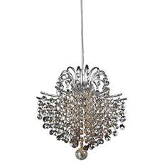 Imagem de Pendente Bella Iluminação Fiore No Voltagev Cromado/ Âmbar