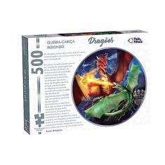 Imagem de Quebra-Cabeça Redondo Dragoes - 500Pçs
