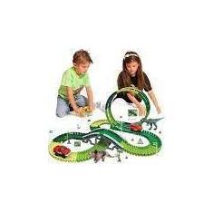 Imagem de Pista Dinossauro Rex Track Brinquedo 172 Pçs Racing+Carrinho - Mundo E