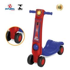 Imagem de Patinete Mercotoys Patitoys Meninos Azul E Vermelho Para Crianças