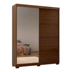 Imagem de Guarda Roupa Casal 100% Mdf Sierra Com Espelho Jacaranda - Village Móv