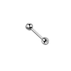 Imagem de Piercing Reto de Bolinha Strass Aço 6mm