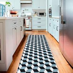 Imagem de Tapete Passadeira de Cozinha Kira Antiderrapante-60 x 250