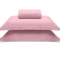 Imagem de Jogo de Cama Buettner Queen Malha 100% Algodao Liso 3 Peças Image Rose