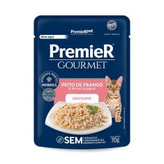 Imagem de Ração Úmida PremieR Gourmet Peito de Frango e Arroz Integral para Gatos Filhotes - 70 g