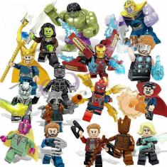 Imagem de 16Pcs Super Heroes Fit Lego Vingadores Guerra Infinita Mini Figura