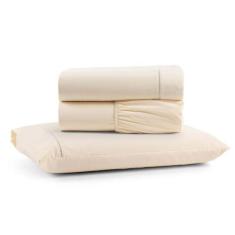 Imagem de Jogo De Lençol Solteiro Mirante 100% Algodão 3 Peças - Palha - Casa Sh