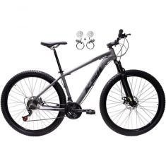 Imagem de Bicicleta Aro 29 Ksw Xlt 24v Freios Disco Hidráulicos Garfo Suspensão - Grafite Tam.17
