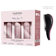 Imagem de Kit Cadiveu Repair Solution Reparação Reseta Danos (+Escova) - Cadiveu