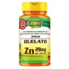 Imagem de Zinco Quelato 500mg 60 caps Unilife