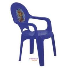 Imagem de Cadeira Tramontina Infantil Catty Em Polipropileno Adesivado Azul