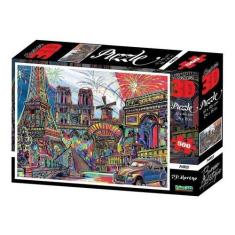 Imagem de Quebra-cabeça 500 Peças 3D Modelo Paris Multikids - BR1056