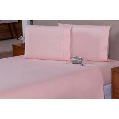 Imagem de Lençol Melissa Queen 3 Pçs Fronhas C/ Ponto Palito Micropercal Toque A