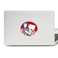 Imagem de Adesivo de notebook com emblema de vinil da mulher  da cultura chinesa
