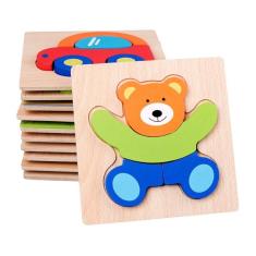 Imagem de Quebra-cabeças infantis de renda de madeira