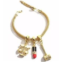 Imagem de Pulseira Advogada Malhete Super Linda Folheado Ouro 18k