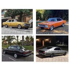 Imagem de Kit 4 Quebra-cabeças Cognitivos Carros Opalas de 60 peças