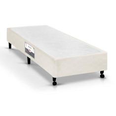 Imagem de Cama Box Base Universal Solteiro Poli Tecido Clean (88X188x23) - Castor