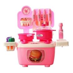 Imagem de Kit Mini Cozinha Brinquedo Infantil Fogão E Utensílios