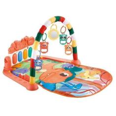 Imagem de Tapete Infantil De Atividades Com Piano Dino Vermelho - Color Baby