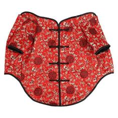 Imagem de Casaco de inverno para cachorro, fantasia de cachorro quente Fu personagem tang, roupas de feliz ano novo