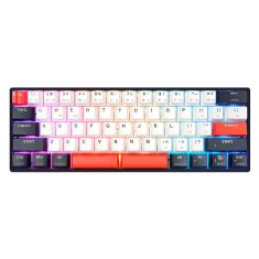 Imagem de Teclado Gamer Skyloong Gk61 Qmkvia 60% Rgb Usb Hot Swap Switch Ktt Red Preto