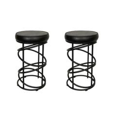 Imagem de Conjunto 02 Banquetas 62cm X 32 Cm Londres Preto