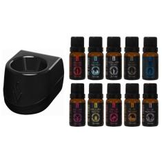 Imagem de Difusor Elétrico Black + 10 Essências Linha Mundo Via Aroma