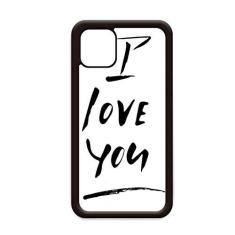 Imagem de Capa I Love You com citação de escrita manual para iPhone 12 Pro Max para Apple Mini Mobile Case Shell