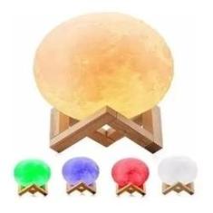 Imagem de Luminária De Lua 3d Led Abajur Pronto Entrega