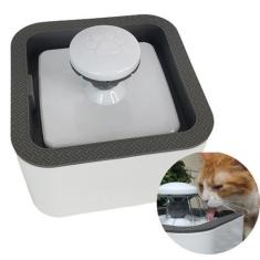 Imagem de Bebedouro Fonte Agua Gatos 2.5 Litros Cachorro Filtro Caes Pet Bomba D