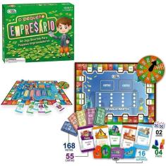 Imagem de Jogo O Pequeno Empresario 84 Notas + Tabuleiro E Acessorios