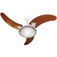 Imagem de Ventilador De Teto 3 Pas 130W Branco/Mogno Ventus Venti-Delta