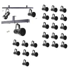 Imagem de Kit 22 Spot Trilho Perfilado Eletro Calha Par20 Bulbo Ol7