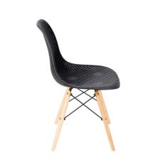Imagem de Cadeira Eames Colmeia com Base em Madeira – 
