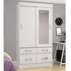 Imagem de Guarda-Roupa Solteiro Com Espelho 2 Portas Malu Espresso Móveis