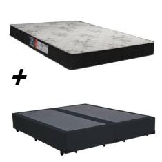Imagem de Cama Box Bipartido Casal + Colchão Portobel Viena D23 54X138x188
