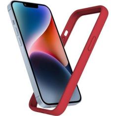 Imagem de K TOMOTO Capa amortecedora compatível com iPhone 13/13 Pro (6,1 polegadas), capa amortecedora de silicone líquido [absorção de choque] [proteção de borda elevada] [proteção contra quedas] [toque