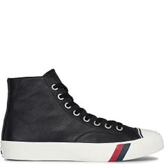 Imagem de PRO-Keds Tênis masculino Royal Hi com cadarço, Couro preto, 38