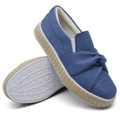 Imagem de Tênis Dk Uze Shoes Slip On Com Elastico Tecido Sola Borracha Leve Feminino-Feminino