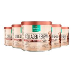 Imagem de Kit 5 Collagen Renew Colágeno Hidrolisado Chocolate Nutrify 300G
