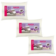 Imagem de Kit de 3 Travesseiros Viscoelástico Nasa Cervical - Duoflex