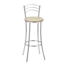 Imagem de Banqueta para Cozinha Bc26/a A110 Cromado/Bege