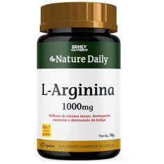 Imagem de L-Arginina 1000Mg Nature Daily 60 Cáps + 7 Sidney Oliveira