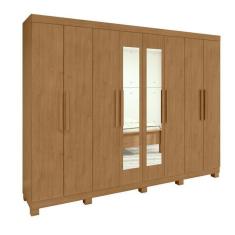 Imagem de Guarda-roupa Casal Easy Slim 8 Portas Com Espelho E P s Amend