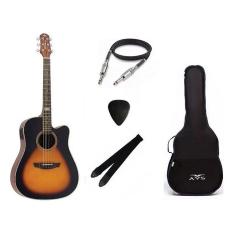 Imagem de Kit Violão Strinberg Sd200 Sb Folk Aço Elétrico + Acessórios